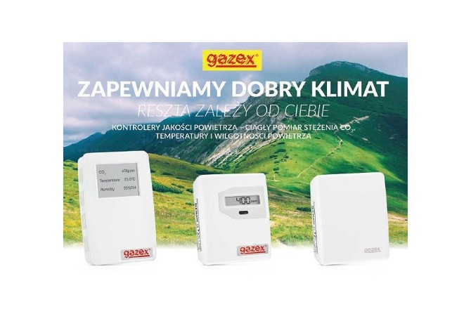 Kontrolery jakości powietrza od Gazex