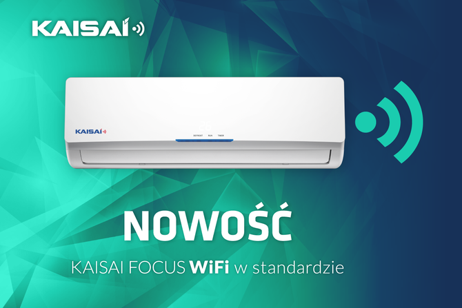 Nowe klimatyzatory KAISAI z funkcją WiFi w standardzie