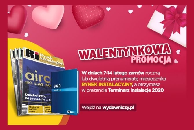 Walentynkowa promocja prenumeraty Rynku Instalacyjnego!