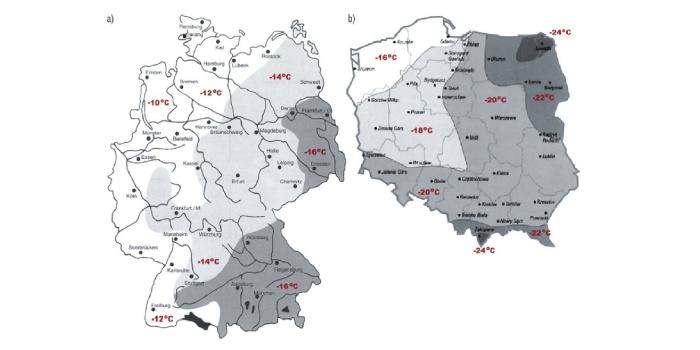 Obliczeniowe i rzeczywiste temperatury powietrza zewnętrznego a efektywność ogrzewania i wentylacji