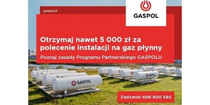 Poleć instalację na gaz płynny i odbierz prowizję za polecenie!