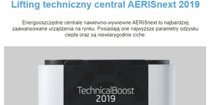 Lifting techniczny central AERISnext 2019