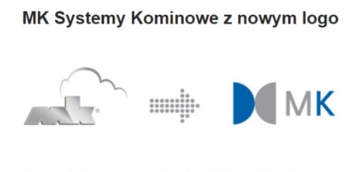 MK Systemy Kominowe z nowym logo