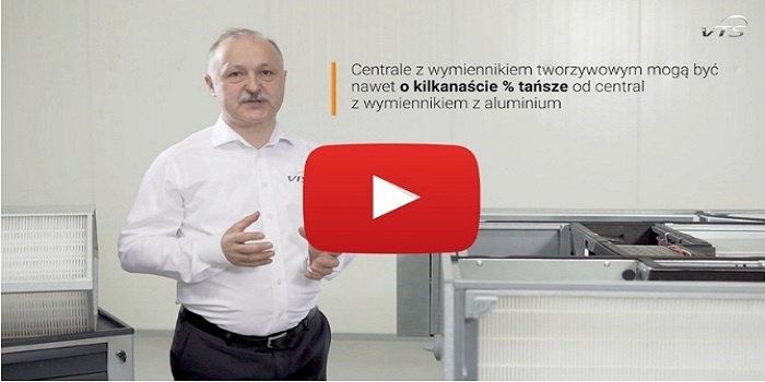 Centrale VENTUS Compact z rekuperatorem tworzywowym