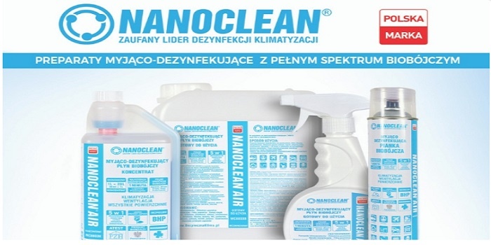 Chcesz zdezynfekować klimatyzację i wentylację? Wypróbuj NANOCLEAN