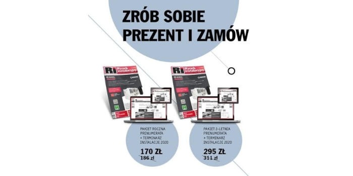Pakiet prenumerata i terminarz Instalacje 2020 w niższej cenie!