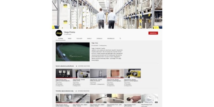 Viega z własnym kanałem na YouTube
