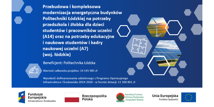 Termomodernizacja budynków Politechniki Łódzkiej z dofinansowaniem