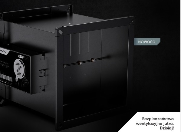 Regulator RCP-P do prostokątnych kanałów wentylacyjnych