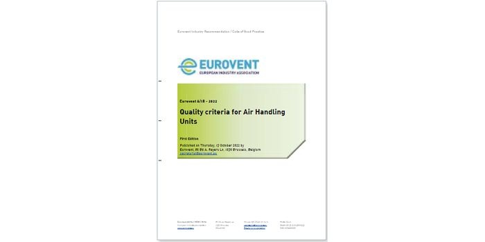 Kryteria jakości central wentylacyjnych według Euroventu
