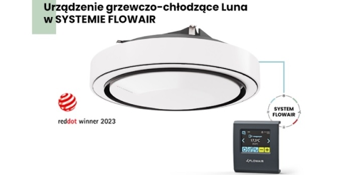 Luna – innowacyjne urządzenie grzewczo-chłodzące w SYSTEMIE FLOWAIR