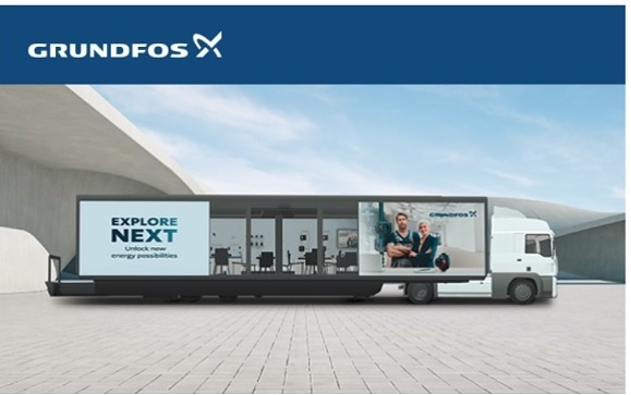 Daj się usłyszeć! Zaproszenie na Grundfos Explore NEXT 2023 – Truck Tour