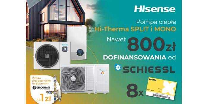 Pompa ciepła Hisense z dofinansowaniem nawet 800 zł