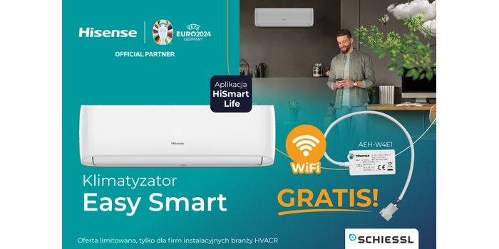 Klimatyzator Hisense Easy Smart z modułem Wi-Fi gratis