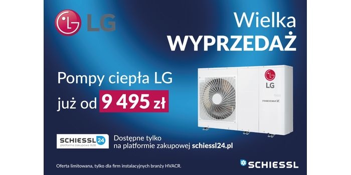 Wielka WYPRZEDAŻ pomp ciepła marki LG