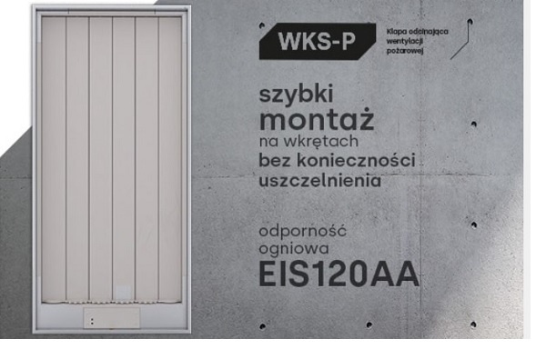 Klapa wentylacji pożarowej z szybkim montażem. Pobierz nowe wydanie Buildvent