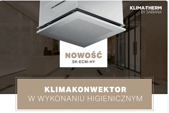 Nowość! Klimakonwektor Sabiana w wykonaniu higienicznym