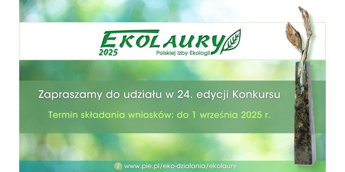 Konkurs „Ekolaury Polskiej Izby Ekologii 2025”