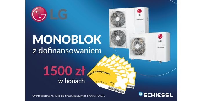 Bony Pluxee do zakupu pomp ciepła LG