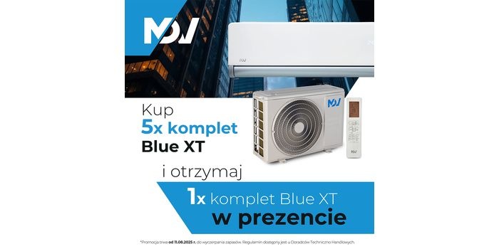 Promocja 5+1 na klimatyzatory BLUE XT MDV