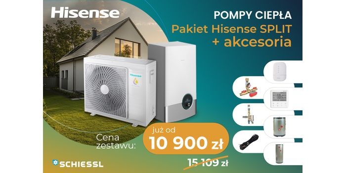 Promocja: pakiet pompy ciepła Hisense Split