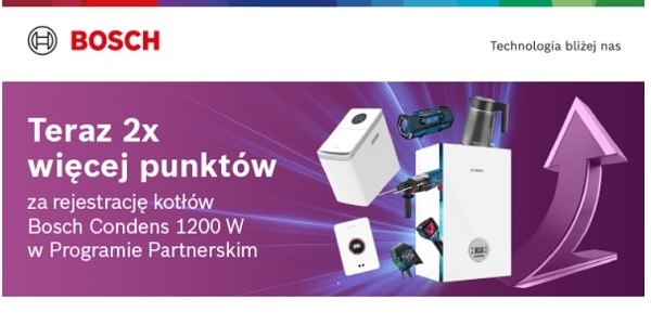 Zarejestruj kocioł Condens 1200 W i odbierz podwójne punkty