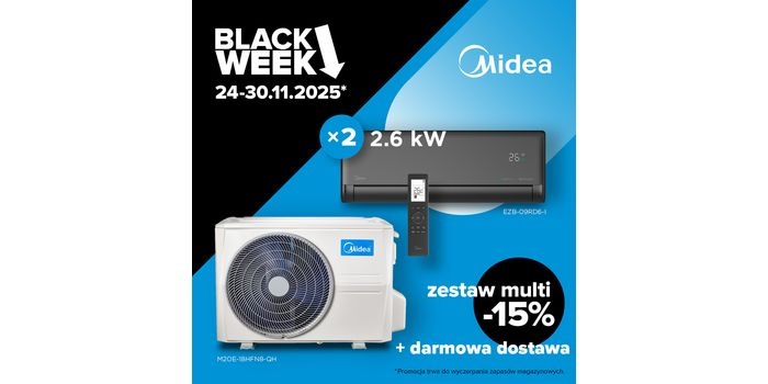 Black Friday 2025 z Midea: Multikomfort w wyjątkowej cenie