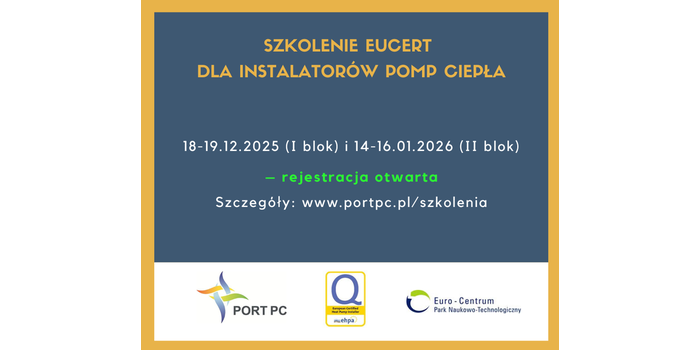 Szkolenie EUCERT dla instalatorów pomp ciepła