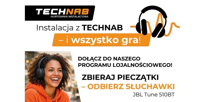 Promocja TECHNAB: zbieraj pieczątki i odbierz słuchawki