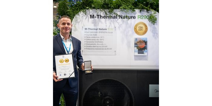 Pompa ciepła M-Thermal Nature R290 Monoblok wyróżniona na Targach HVAC Expo