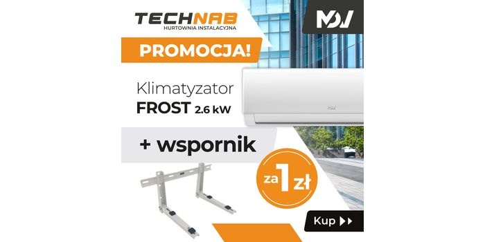 Klimatyzator FROST 2,6 kW + wspornik za 1 zł