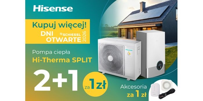 Pompy ciepła Hisense 2+1!