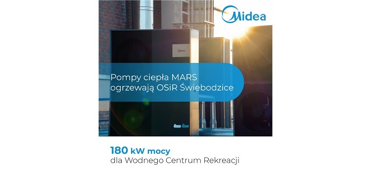 Pompy ciepła marki Midea z serii MARS w OSiR Świebodzice