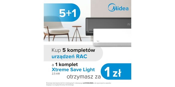 Akcja promocyjna Midea dla instalatorów RAC