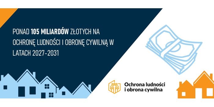 Ponad 105 miliardów złotych na ochronę ludności i obronę cywilną