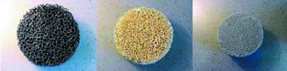 Rys. 4. Ceramiczne materiały porowate [3]