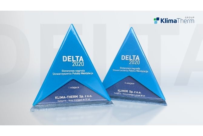 Grupa Klima-Therm nagrodzona statuetkami DELTA 2020
Fot. Klima-Therm
