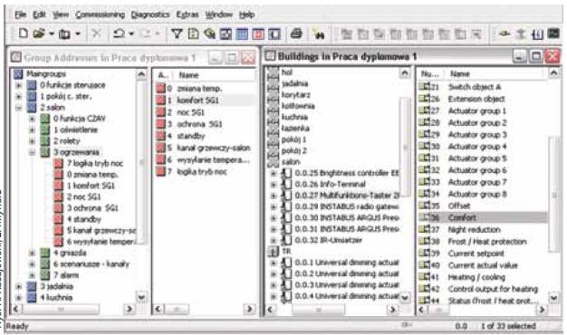 Widok w programie