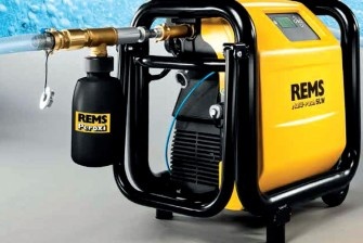 REMS Multi-Push - elektroniczna jednostka do płukania i prób ciśnieniowych z bezolejowym kompresorem