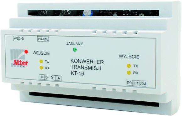 Modułowy System Detekcji i Nadzoru – DIN - Konwerter transmisji danych KT-16