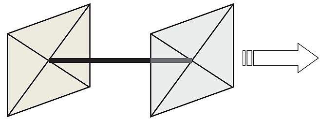 Rys. 7. Struktura modelu wentylatora w programie FDS; rys. archiwum autorów (M. Król, A. Król)