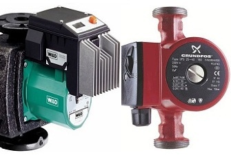 Pompy obiegowe
Wilo, Grundfos