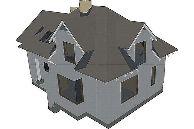 Model budynku po adaptacji importowany do DDS-CAD
arch. autorki