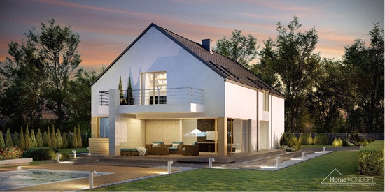 Rys. 7. Analizowany budynek B o powierzchni 252 m2
