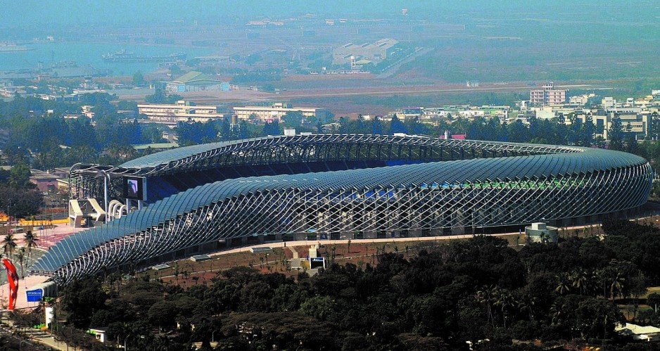 Dach fotowoltaiczny na stadionie w Kaohsiung, Tajwan