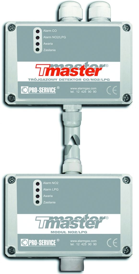 Trójgazowy detektor Tmaster CO/NO2/LPG