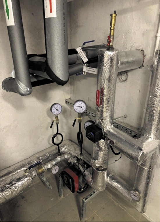 Brak izolacji rur