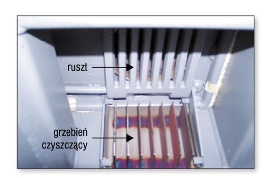 Grzebień czyszczący ruszt