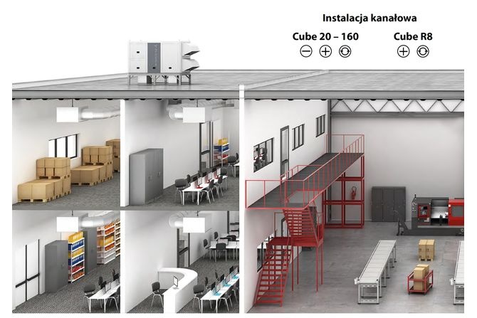 Instalacja kanałowa z rooftopem
fot. Flowair