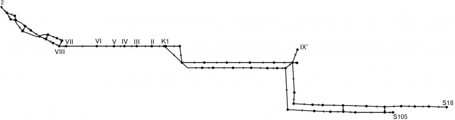 graf analizowanej sieci kanalizacyjnej